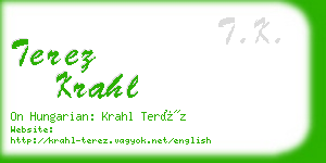 terez krahl business card